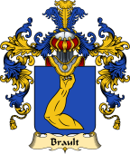 French Family Coat of Arms (v.25) Brault