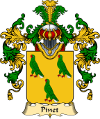 French Family Coat of Arms (v.25) Pinet