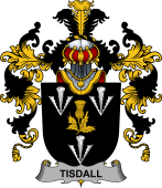 Irish Family Coat of Arms (v.25b) Tisdall or Tisdale