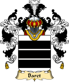 French Family Coat of Arms (v.25) Baret