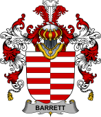 Irish Family Coat of Arms (v.25b) Barrett