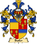 Irish Family Coat of Arms (v.25a) Butler