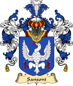 Italian Family Coat of Arms (v.25a) Sansoni