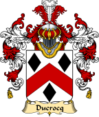 French Family Coat of Arms (v.25) Crocq (du)