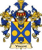 French Family Coat of Arms (v.25) Vincent