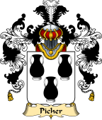 French Family Coat of Arms (v.25) Picher
