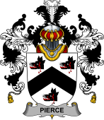Irish Family Coat of Arms (v.25b) Pierce