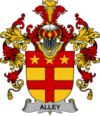 Irish Family Coat of Arms (v.25b) Alley