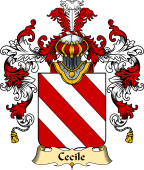 French Family Coat of Arms (v.25) Cecile