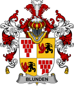 Irish Family Coat of Arms (v.25b) Blunden