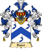 French Family Coat of Arms (v.25) Badet