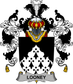 Irish Family Coat of Arms (v.25b) Looney or O