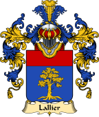 French Family Coat of Arms (v.25) Lallier