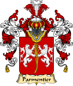 French Family Coat of Arms (v.25) Parmentier