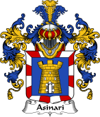 Italian Family Coat of Arms (v.25b) Asinari