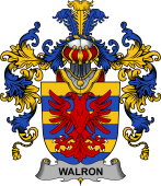 Irish Family Coat of Arms (v.25b) Walron