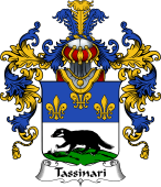 Italian Family Coat of Arms (v.25b) Tassinari