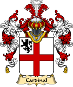French Family Coat of Arms (v.25) Cardinal