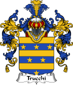 Italian Family Coat of Arms (v.25b) Trucchi or Truchetti
