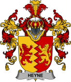 Irish Family Coat of Arms (v.25b) Heyne or O