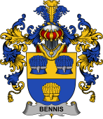 Irish Family Coat of Arms (v.25b) Bennis