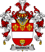 Irish Family Coat of Arms (v.25b) Warwick