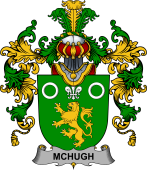 Irish Family Coat of Arms (v.25b) McHugh or MacHugh