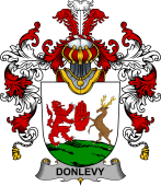 Irish Family Coat of Arms (v.25b) Donlevy or O