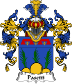 Italian Family Coat of Arms (v.25b) Pasetti