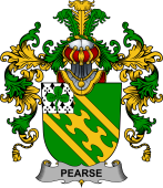 Irish Family Coat of Arms (v.25b) Pearse