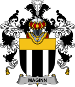 Irish Family Coat of Arms (v.25b) Maginn or Ginn