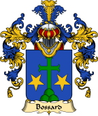 French Family Coat of Arms (v.25) Bossard