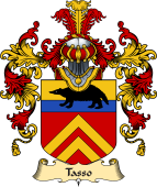 Italian Family Coat of Arms (v.25a) Tasso