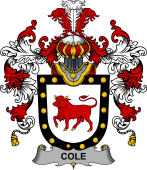 Irish Family Coat of Arms (v.25b) Cole