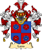 Italian Family Coat of Arms (v.25a) Lana