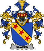 Irish Family Coat of Arms (v.25b) Dawson