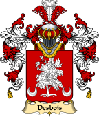 French Family Coat of Arms (v.25) Desbois