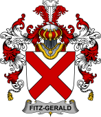 Irish Family Coat of Arms (v.25b) Fitz-Gerald