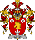 Irish Family Coat of Arms (v.25b) Marsh