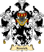 Welsh Family Coat of Arms (v.25) Kenrick (of Acton Burnell and Owre, Shropshire)