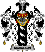 Irish Family Coat of Arms (v.25b) Nicholson