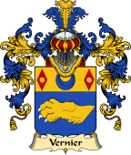 French Family Coat of Arms (v.25) Vernier
