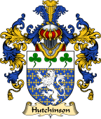 Irish Family Coat of Arms (v.25a) Hutchinson