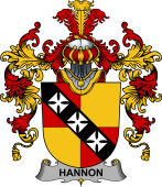 Irish Family Coat of Arms (v.25b) Hannon or O