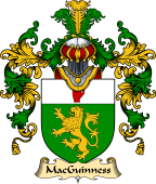 Irish Family Coat of Arms (v.25a) MacGuinness or MacGinnis