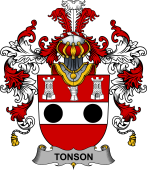 Irish Family Coat of Arms (v.25b) Tonson
