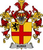 Irish Family Coat of Arms (v.25b) Burke