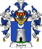 Italian Family Coat of Arms (v.25b) Savini