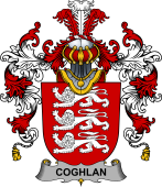 Irish Family Coat of Arms (v.25b) Coghlan or McCoghlan