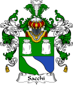 Italian Family Coat of Arms (v.25b) Sacchi
